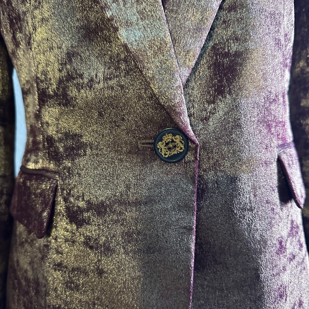 Bar III Gold and Brown Women's Blazer - SIZE 2 - Picture 2 of 9